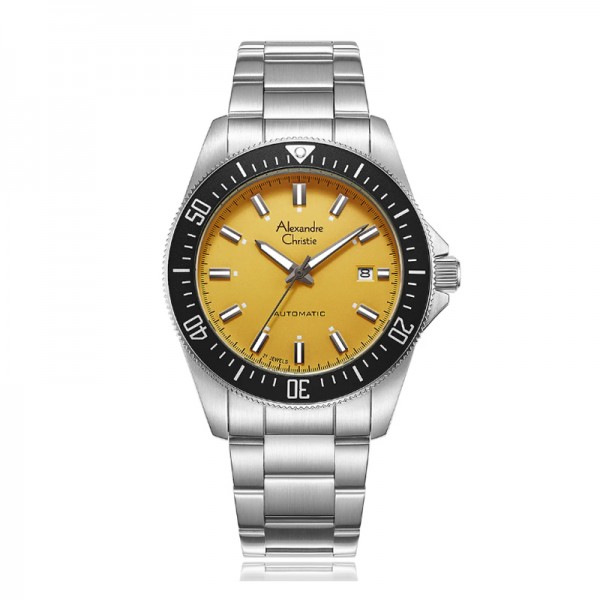 Alexandre Christie AC 6676 Silver Yellow MABSSYL Automatic